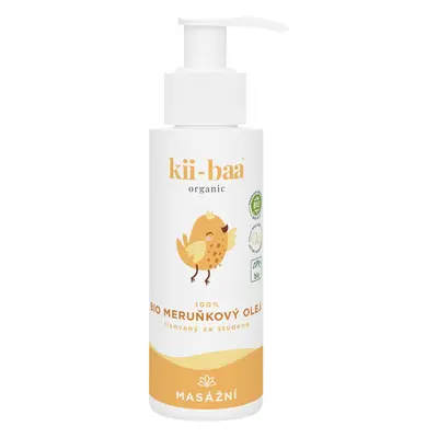 kii-baa organic Masážní Bio Meruňkový olej 100 ml