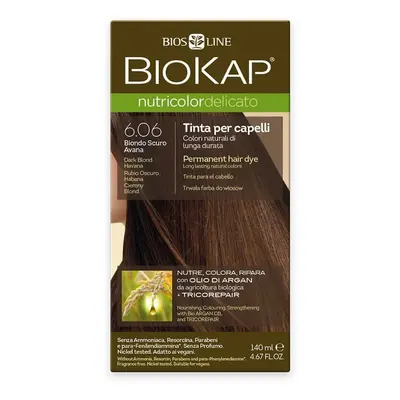 Biokap Nutricolor Delicato - Barva na vlasy 6.06 Blond tmavá Havana 140 ml