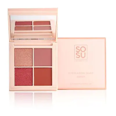 SOSU Cosmetics Paletka očních stínů Berry (Eyeshadow Quad) 4,8 g