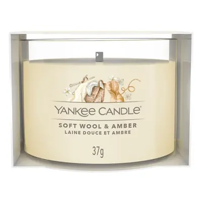 Yankee Candle Votivní svíčka ve skle Soft Wool & Amber 37 g