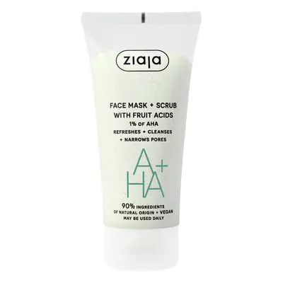 Ziaja Peelingová maska s ovocnými kyselinami (Face Mask + Scrub) 55 ml