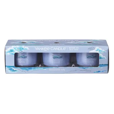 Yankee Candle Sada votivních svíček ve skle Ocean Air 3 x 37 g