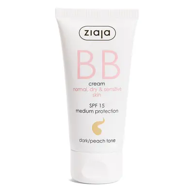 Ziaja BB krém pro normální, suchou a citlivou pleť SPF 15 Dark/Peach Tone (BB Cream) 50 ml