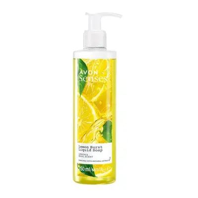 Avon Tekuté mýdlo s vůní citronu a bazalky (Liquid Soap) 250 ml