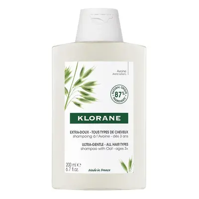 Klorane Jemný šampon pro všechny druhy vlasů Oves (Ultra Gentle Shampoo) 200 ml