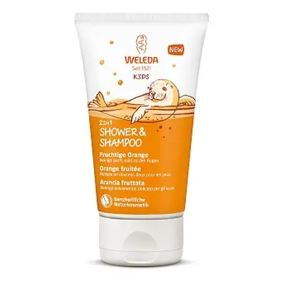 Weleda Sprchový krém a šampon 2 v 1 Šťastný pomeranč 150 ml