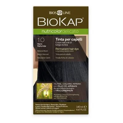 Biokap Nutricolor Delicato - Barva na vlasy 1.00 Černá přírodní 140 ml