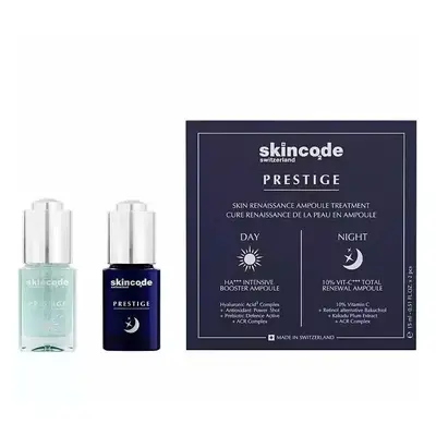 Skincode Sada denní a noční pleťové péče Prestige (Skin Renaissance Ampoule Treatment) 2 x 15 ml