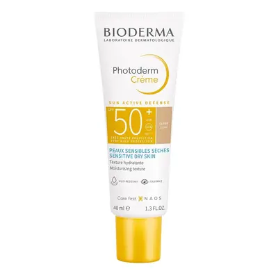 Bioderma Tónovaný krém na opalování SPF 50+ Photoderm Aquafluide 40 ml Light