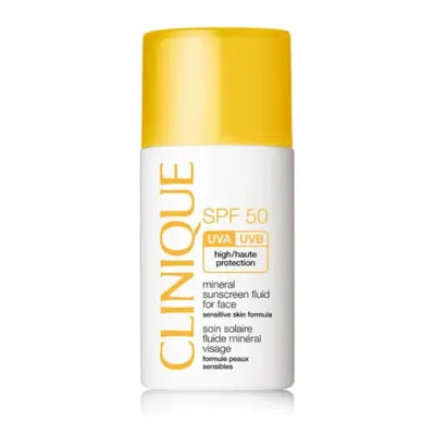 Clinique Minerální opalovací fluid na obličej SPF 50 (Mineral Sunscreen Fluid For Face) 30 ml