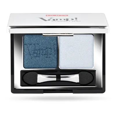 PUPA Milano Oční stíny Vamp! (Compact Duo Eyeshadow) 2,2 g 012 Magnetic Blue