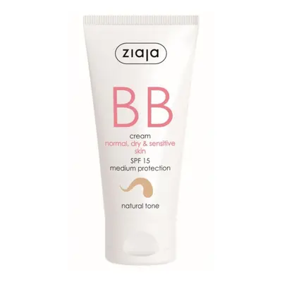 Ziaja BB krém pro normální, suchou, citlivou pleť tón přirozený SPF15 50 ml