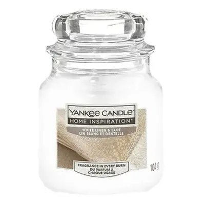 Yankee Candle Vonná svíčka Home Inspiration malá White Linen & Lace 104 g