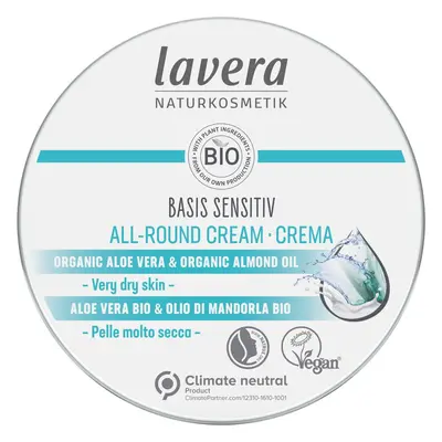 Lavera Intenzivní tělový krém pro suchou pokožku Basis Sensitiv (All-Round Cream) 150 ml