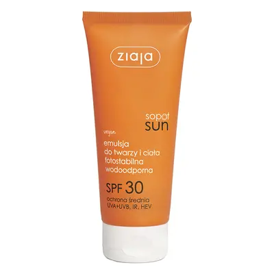 Ziaja Emulze na opalování na obličej a tělo SPF 30 Sun (Sun Emulsion) 100 ml