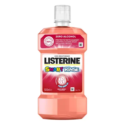 Listerine Ústní voda pro děti s ovocnou příchutí Smart Rinse Berry 500 ml