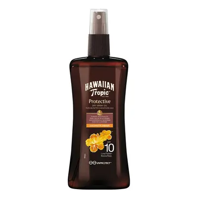 Hawaiian Tropic Suchý olej na opalování Protective SPF 10 (Dry Spry Oil) 200 ml