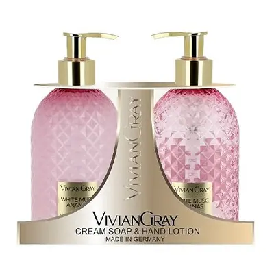 Vivian Gray Kosmetická sada White Musc & Ananas (Cream Soap & Hand Lotion)