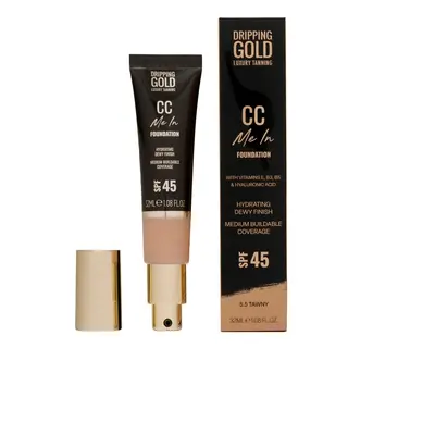 Dripping Gold Lehký hydratační make-up a CC krém SPF 45 Me In (CC Foundation) 32 ml 5.5 Tawny