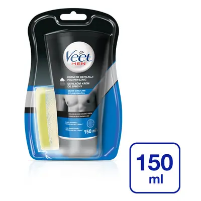 Veet Depilační krém do sprchy pro citlivou pokožku Men Silk & Fresh 150 ml