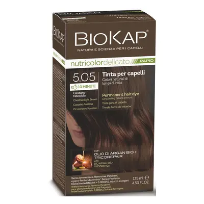 Biokap BIOKAP DELICATO RAPID barva na vlasy - 5.05 Kaštanově oříšková 135 ml