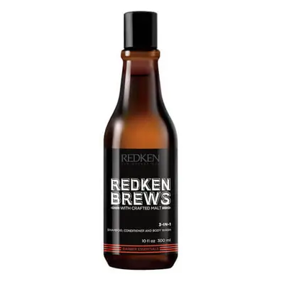 Redken Šampon 3 v 1 Brews (3-In-1 Shampoo, Conditioner and Body Wash) 300 ml