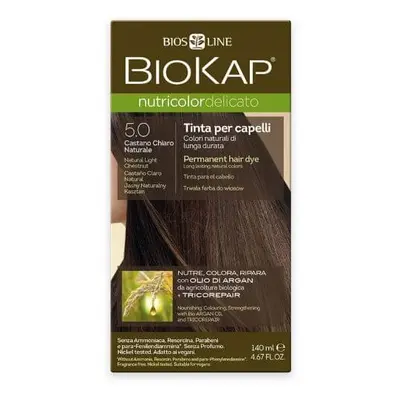 Biokap Nutricolor Delicato - Barva na vlasy 5.0 Kaštanová přírodní světlá 140 ml