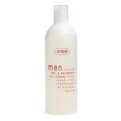 Ziaja Sprchový gel a šampon Red Cedar Men (Gel & Shampoo) 400 ml