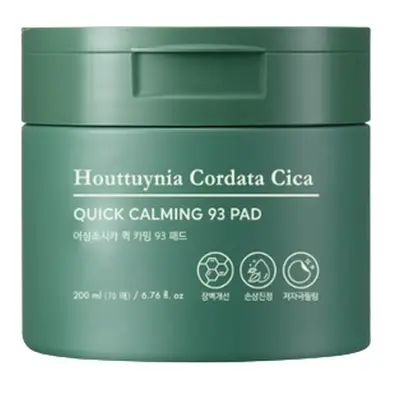 Tony Moly Zklidňující pleťové tampony Houttuynia Cordata Cica (Quick Calming 93 Pad) 70 ks