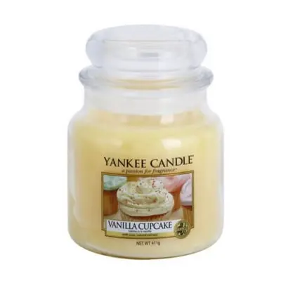 Yankee Candle Vonná svíčka Classic střední Vanilla Cupcake 411 g