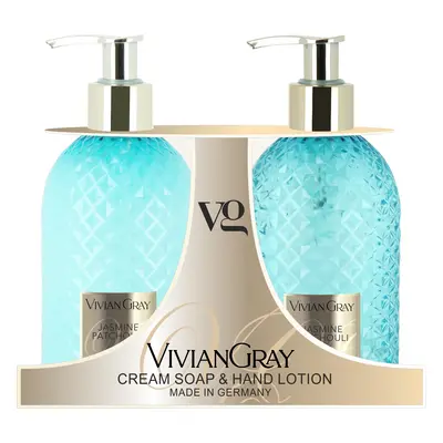 Vivian Gray Kosmetická sada péče o ruce Jasmine & Patchouli (Cream Soap & Hand Lotion)