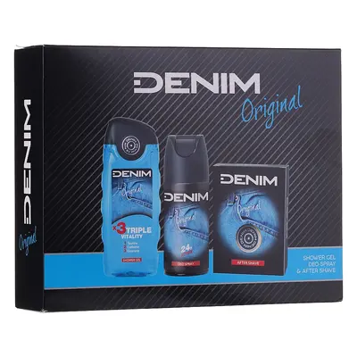 Denim Original - voda po holení 100 ml + deodorant ve spreji 150 ml + sprchový gel 250 ml