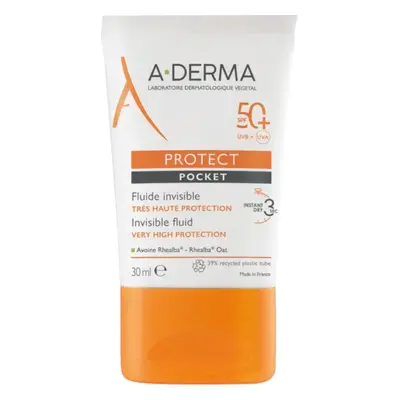 A-DERMA Sluneční fluid SPF 50 Protect Pocket (Vey High Protection Invisible Fluid) 30 ml