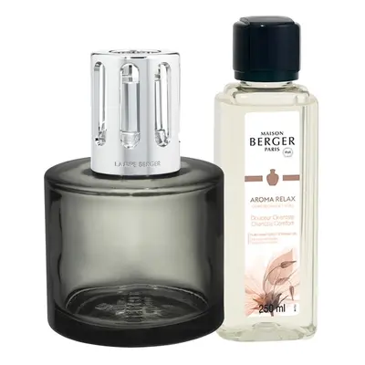 Maison Berger Paris Dárková sada katalytická lampa Aroma Relax šedá + náplň Sladký Orient 250 ml