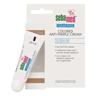 Sebamed Tónovací krém na akné Clear Face (Coloured Anti-Pimple Cream) 10 ml