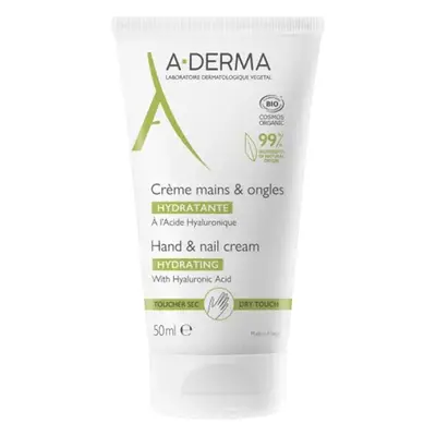 A-DERMA Krém na ruce a nehty s kyselinou hyaluronovou (Hydrating Hand & Nail Cream) 50 ml