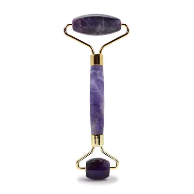 PlumBeauty Váleček na kontury obličeje - ametyst (Amethyst Facial Roller)