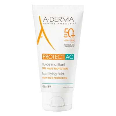 A-DERMA Ochranný matující fluid SPF 50+ Protect AC (Mattifying Fluid) 40 ml