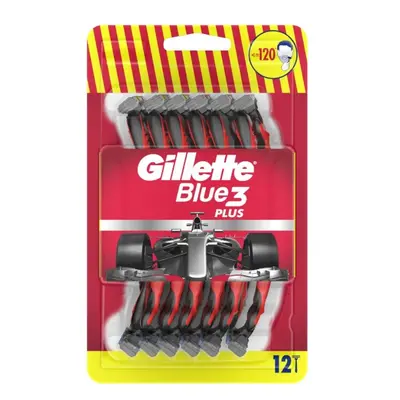 Gillette Jednorázová holítka pro muže Blue3 Red 12 ks