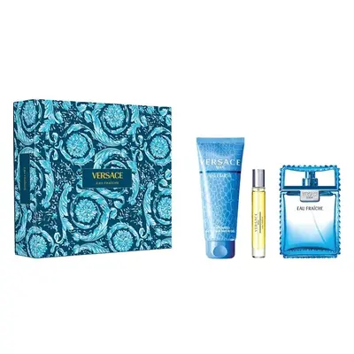 Versace Eau Fraiche Man - EDT 100 ml + sprchový gel 150 ml + EDT 10 ml