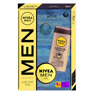 Nivea Dárková sada tělové péče Deep Active