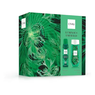 C-THRU Luminous Emerald - deodorant ve spreji 150 ml + sprchový gel 250 ml