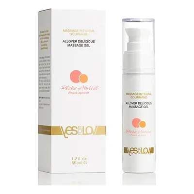 YESforLOV Masážní gel Peach Apricot (Allover Delicious Massage Gel) 50 ml