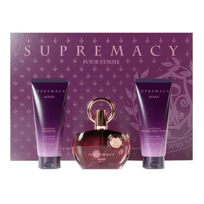 Afnan Supremacy Purple - EDP 100 ml + sprchový gel 100 ml + hydratační tělové mléko 100 ml