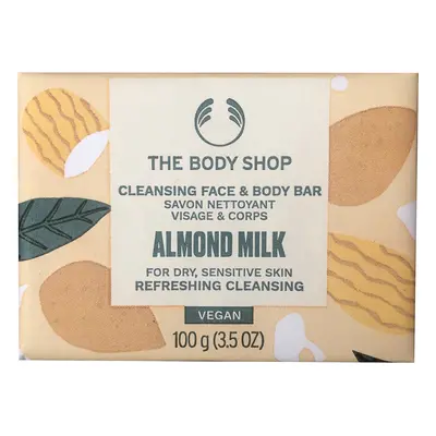 The Body Shop Čisticí mýdlo na obličej a tělo pro suchou a citlivou pokožku Almond Milk (Cleansi