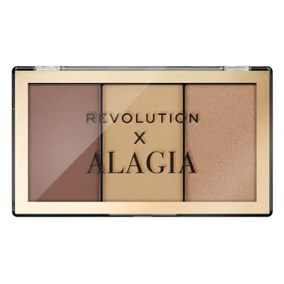 Revolution Konturovací paletka x Alagia (Face Like Alagia Highlight & Bronze Palette) 7,5 g