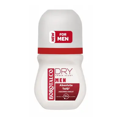 Borotalco Kuličkový deodorant Men Dry Amber (Deo Roll-On) 50 ml