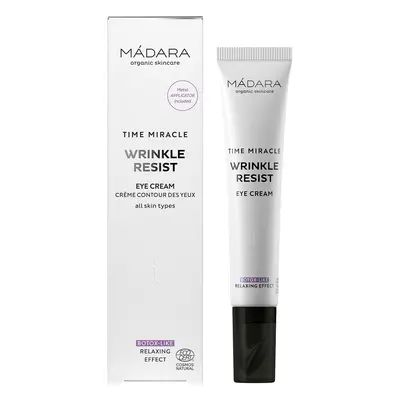 MÁDARA Vyhlazující oční krém proti vráskám s aplikátorem Time Miracle (Wrinkle Resist Eye Cream)