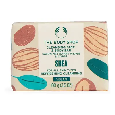 The Body Shop Tuhé mýdlo na obličej a tělo Shea (Cleansing Face & Body Bar) 100 g