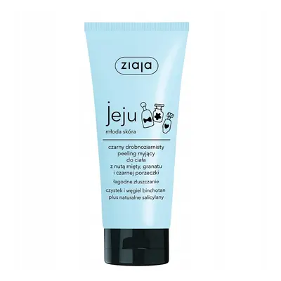 Ziaja Mikro-peeling & sprchový gel Jeju (Black Body Micro Scrub) 200 ml